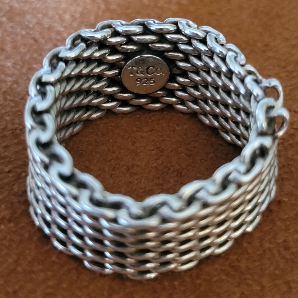 Tiffany & Co. Silver Mesh Ring